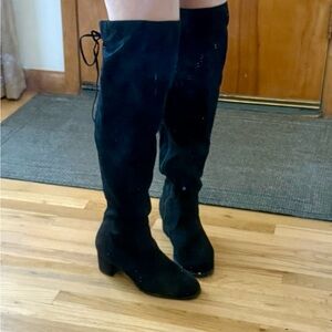 Women's Black Knee-High Boots